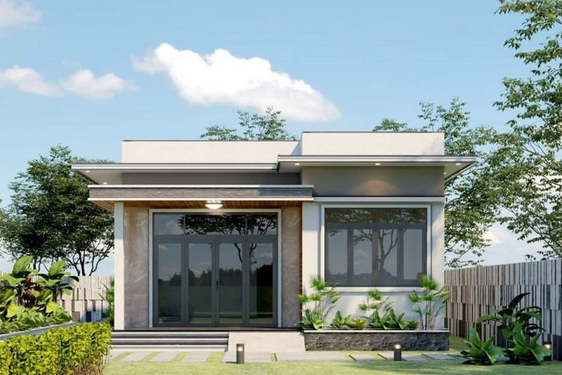 Nhà cấp 4 mái bằng 400 triệu