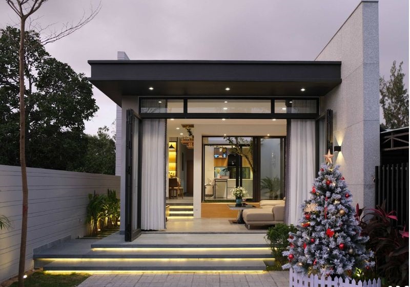 mẫu nhà ống 1 tầng hiện đại 200 triệu