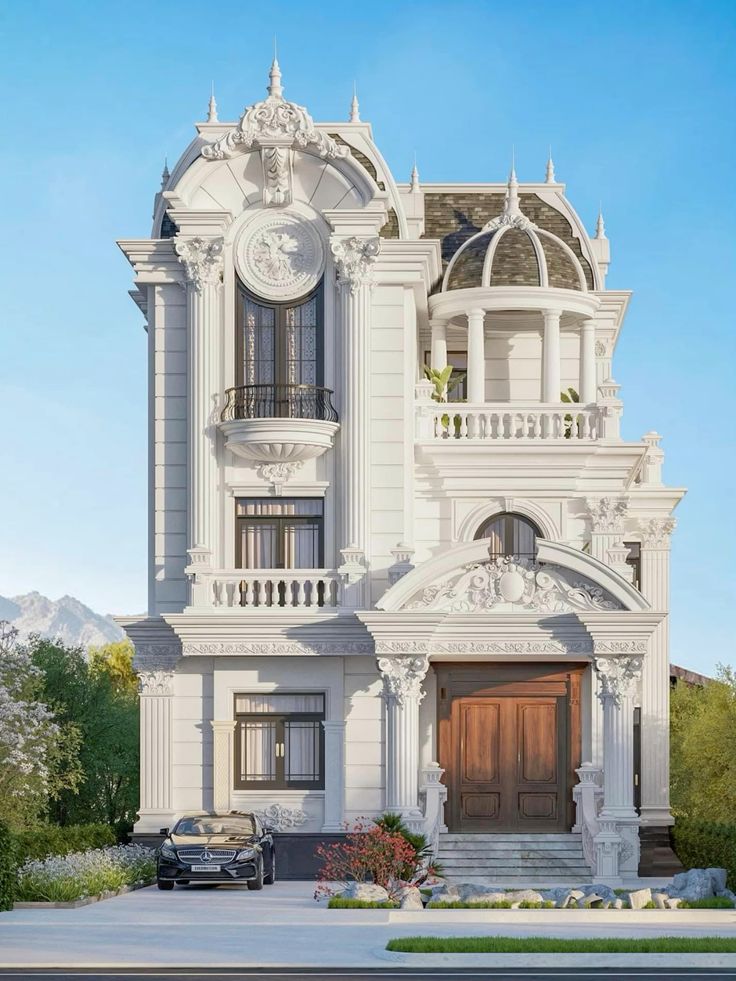 Nhà 3 tầng cổ điển