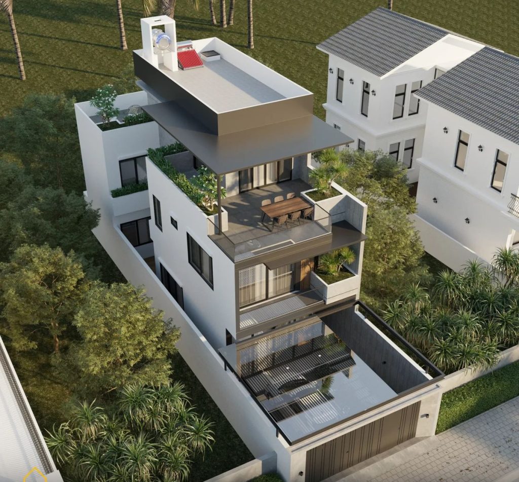 Nhà 3 tầng hiện đại