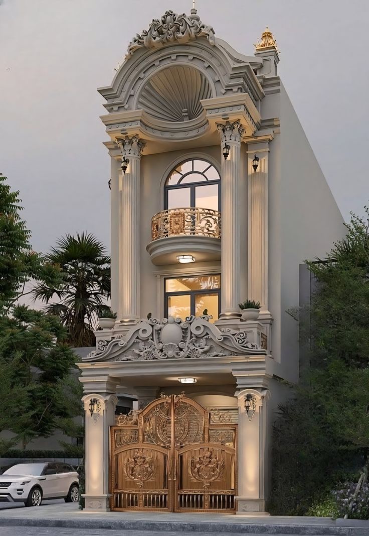 Nhà 3 tầng tân cổ điển