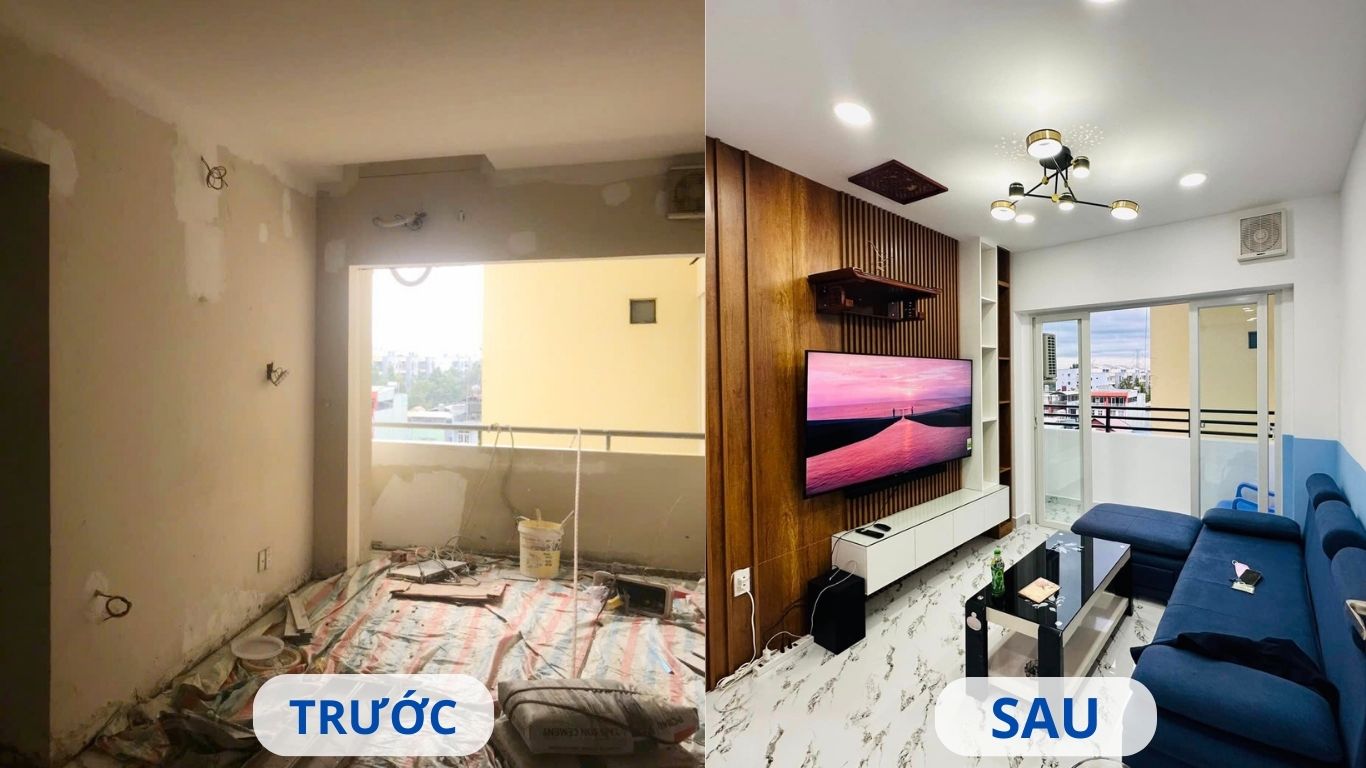 cải tạo căn hộ chung cư đẹp