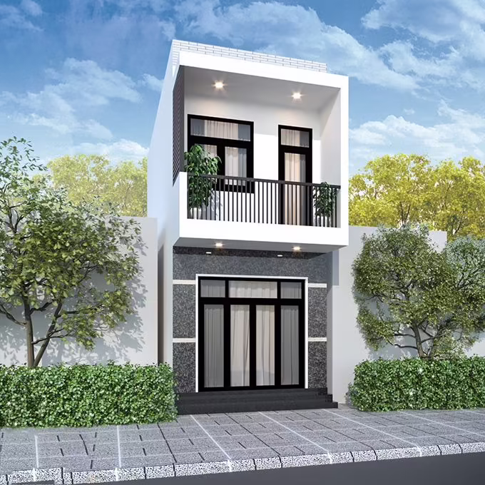 mẫu nhà 1 trệt 1 lầu