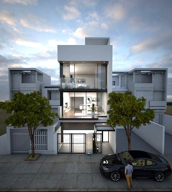 Công Trình Xây Nhà Ống 300 Triệu Tiêu Biểu Của Nhà Xanh Sài Gòn