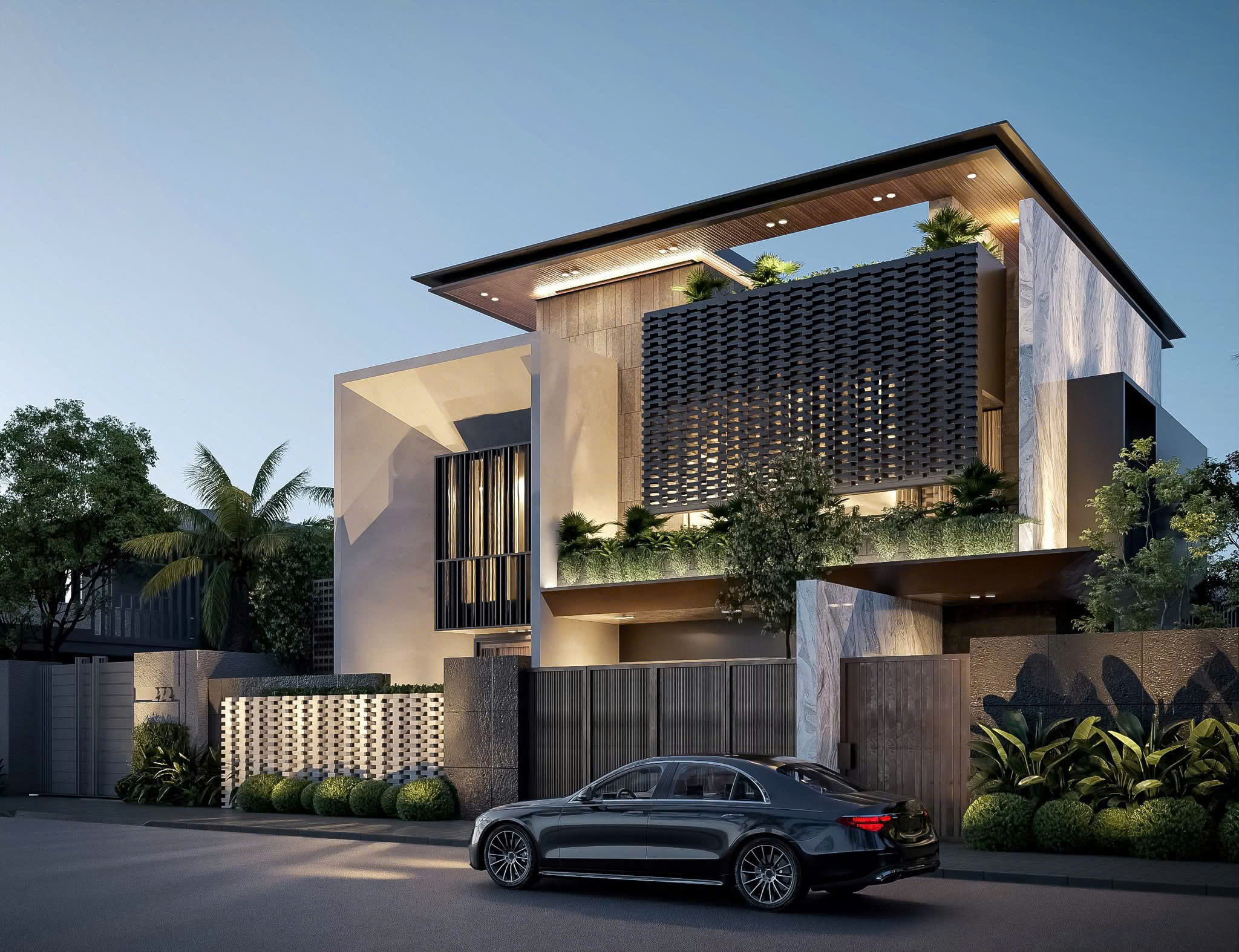 Thiết kế nhà phố 1 trệt 1 lầu xây trọn gói quận 2