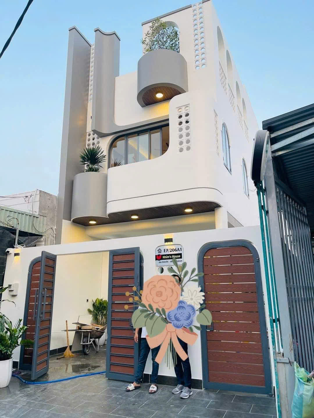 Mẫu nhà 2 tầng mặt tiền 5m đẹp phù hợp đất hẹp TP.HCM