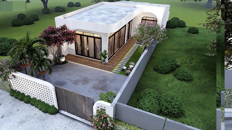 Mẫu nhà cấp 4 đẹp hiện đại 1 tầng tại TP.HCM do Nhà Xanh Sài Gòn thiết kế