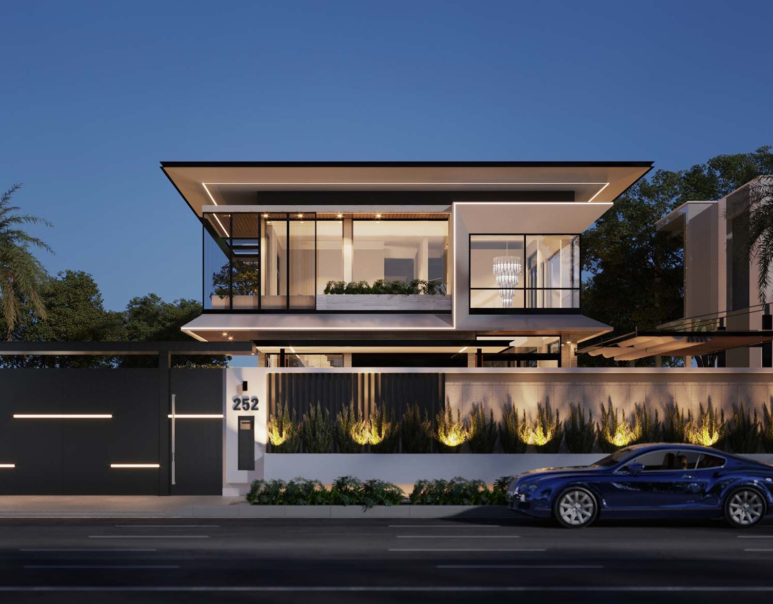 Biệt thự hiện đại 2 tầng