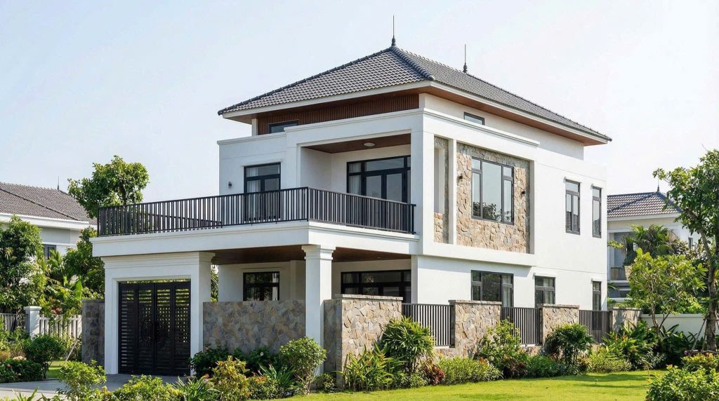 Hình ảnh công trình xây nhà trọn gói thực tế đã bàn giao cho a Hưng ở Biên Hòa