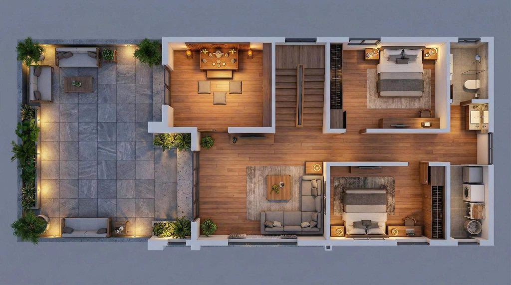 Hình ảnh công trình xây nhà trọn gói thực tế đã bàn giao cho a Hưng ở Biên Hòa