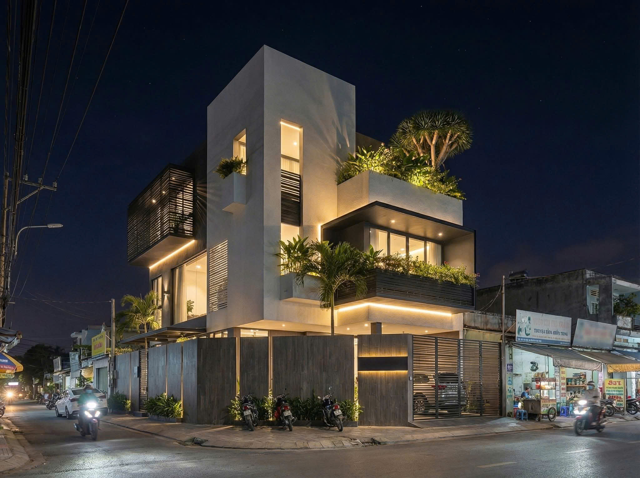 Ngôi nhà phố hoàn thiện bàn giao từ dịch vụ xây nhà trọn gói Nhơn Trạch của Nhà Xanh Sài Gòn